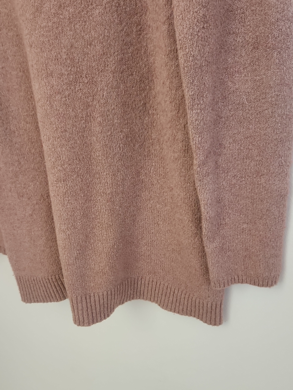 J. Jill Draped Funnel Neck Wool Knit Speckled Pink Sweater Small - Picture 4 of 10